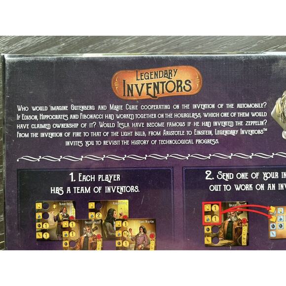 Legendary Inventors Board Game by Frederic Henry 2016 Bombyx, New and Sealed - Picture 3 of 8